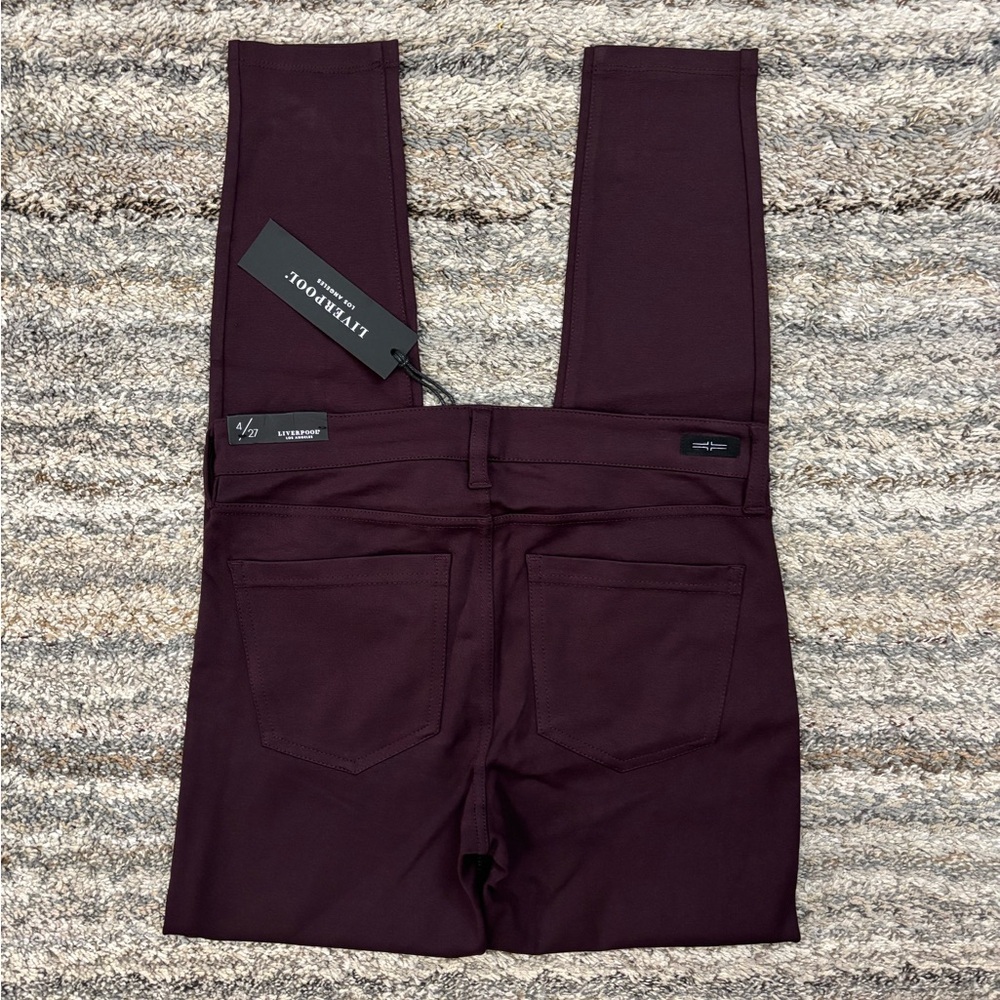 Liverpool Women Mid Rise Skinny Jeans In Aubergine Sz 4/27 NWT | Liverpool Jean- - Picture 13 of 14